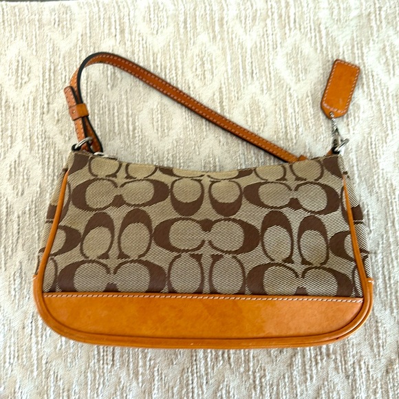 Coach Demi Monogram Canvas/Leather Baguette Bag - Picture 6 of 16